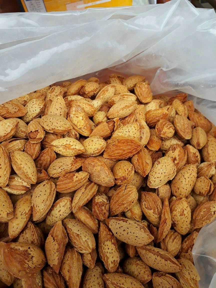 500g Hạnh nhân rang bơ-vỏ mỏng thơm ngon