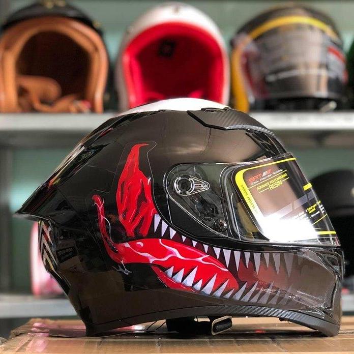 Nón Fullface Royal lên tem venom siêu đẹp, bảo hành 12 tháng, tặng túi đựng