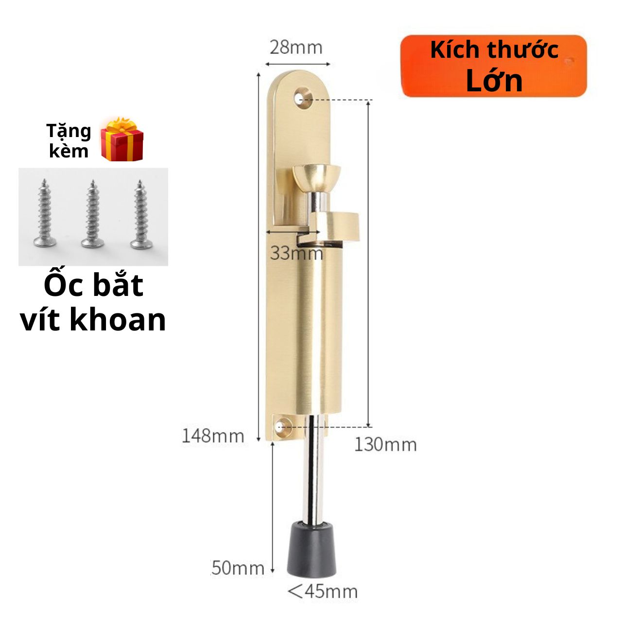 Chặn cửa thông minh chống va đập cánh cửa chốt chặn cửa 2 chiều an toàn chân chống cửa móng ngựa
