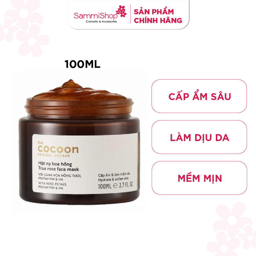 [6-11/12 VOUCHER GIẢM 8%]Mặt nạ hoa hồng Cocoon True Rose Face Mask