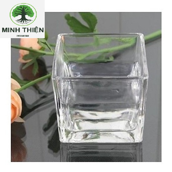 [HCM]BÌNH THUỶ TINH TRỤ VUÔNG 10CM x 15CM