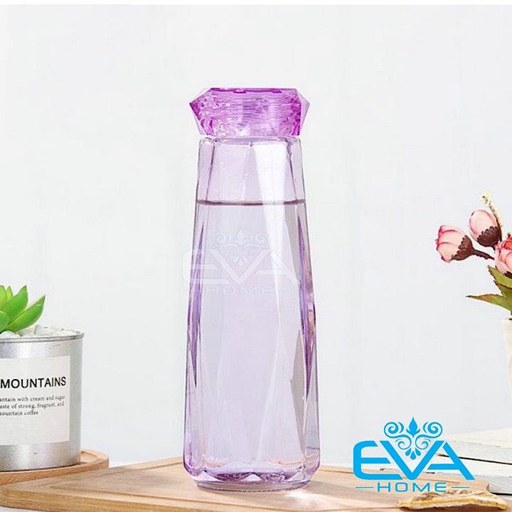 [HCM]Bình Thủy Tinh Màu Đựng Nước Dáng Kim Cương Diamond Cao Cấp