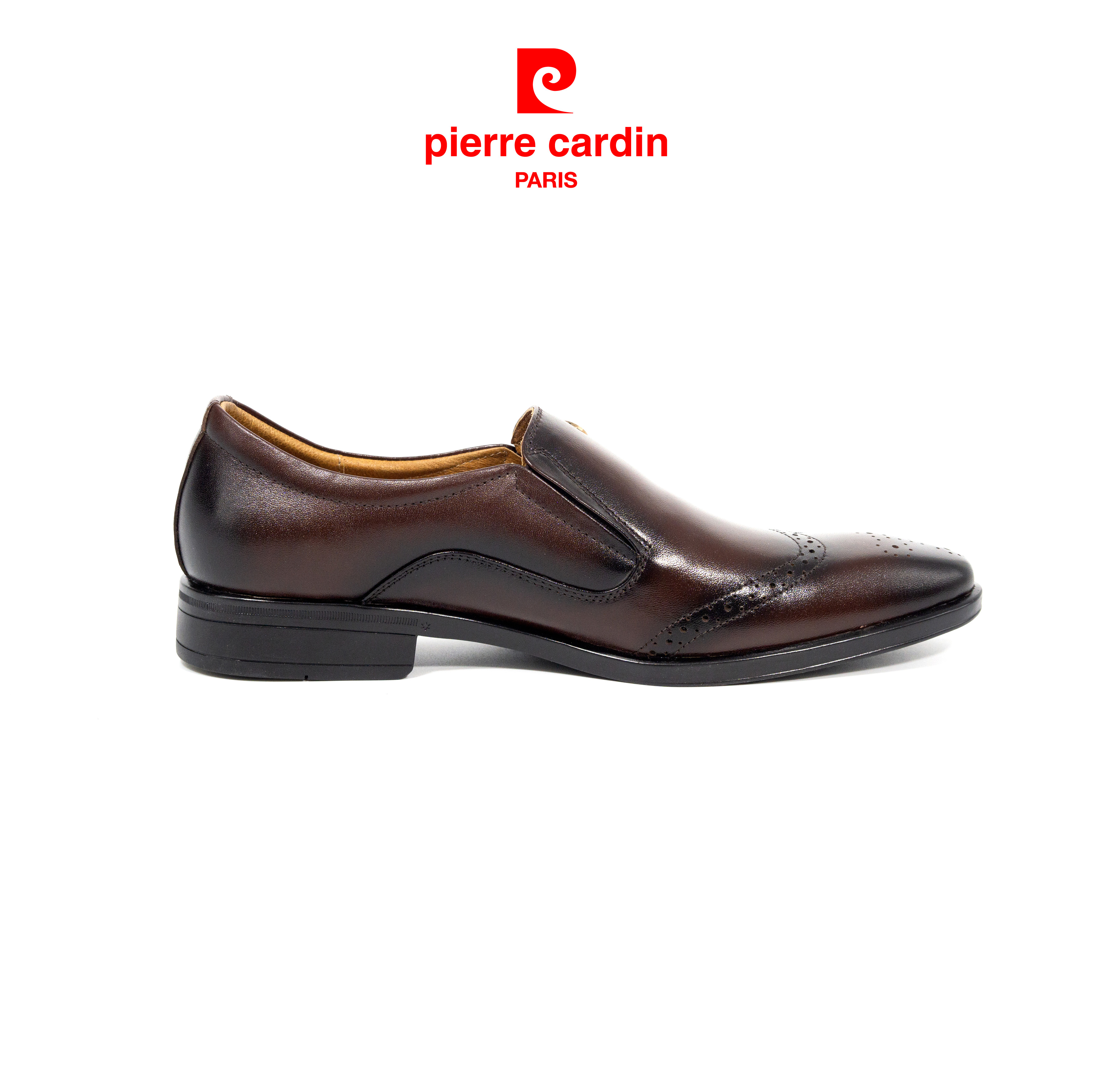 Giày Tây nam Pierre Cardin, Giày Lười Chất Liệu Da Bò Nhập Khẩu Cao Cấp, Đế Cao Xu Chống Trơn Trượt, Bảo Hành 12 Tháng - PCMFWL 749