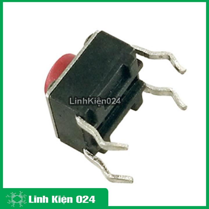 Combo 10 nút nhấn 4 chân 6x6x5mm (đỏ)