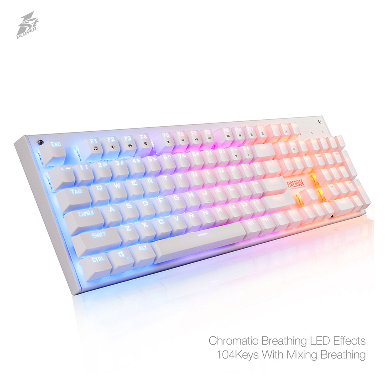 Bàn phím cơ 1STPLAYER DK3 blue switch trắng
