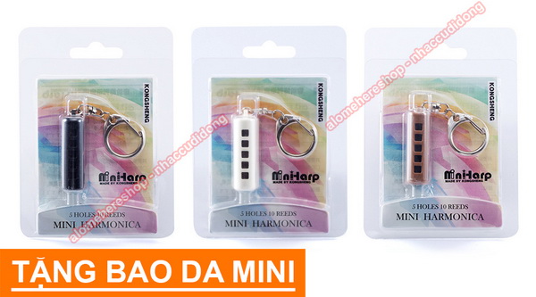 Kèn harmonica mini 5 lỗ KongSheng (Đen)