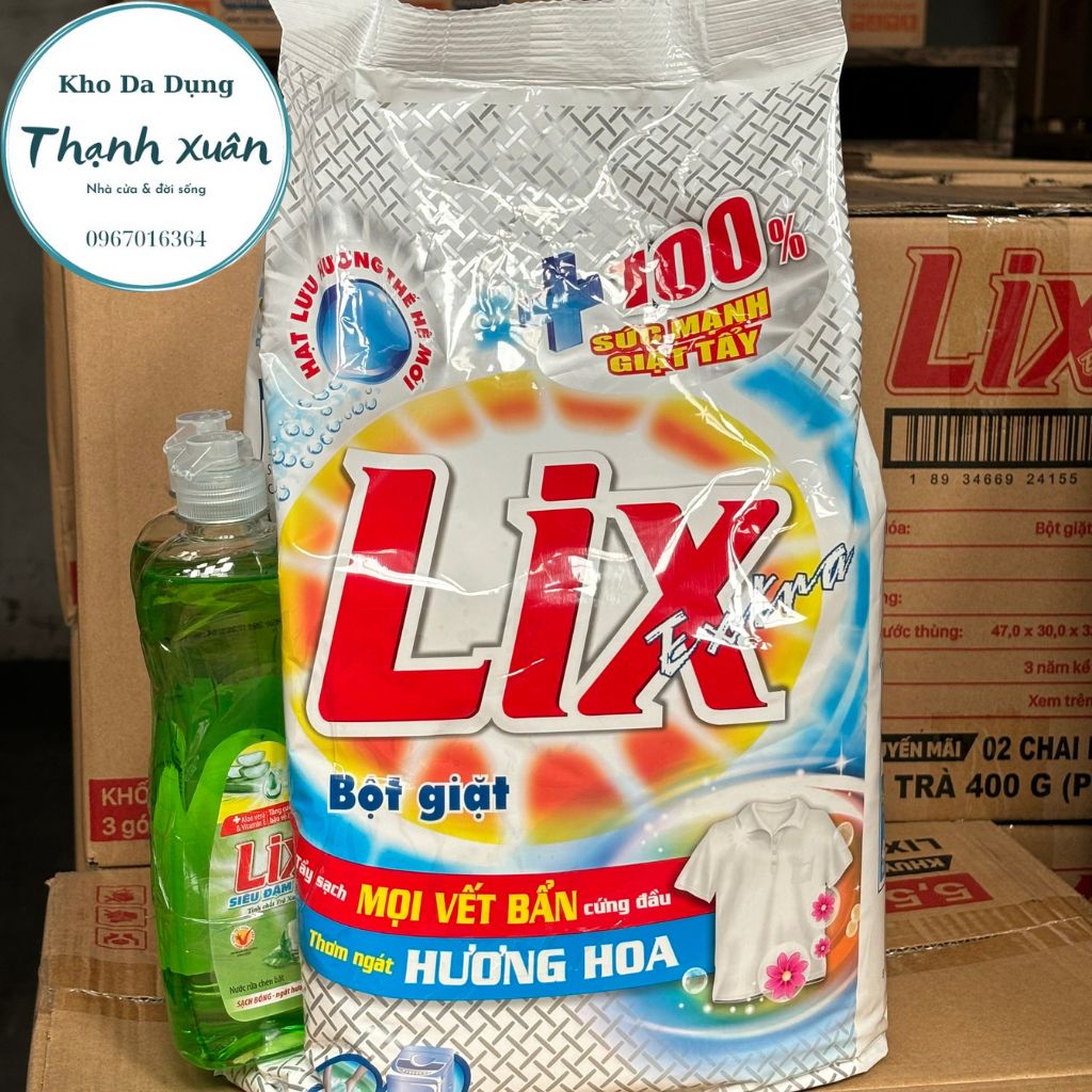 Bột giặt Lix Extra hương hoa 5.5kg (khuyến mãi ngẫu nhiên )