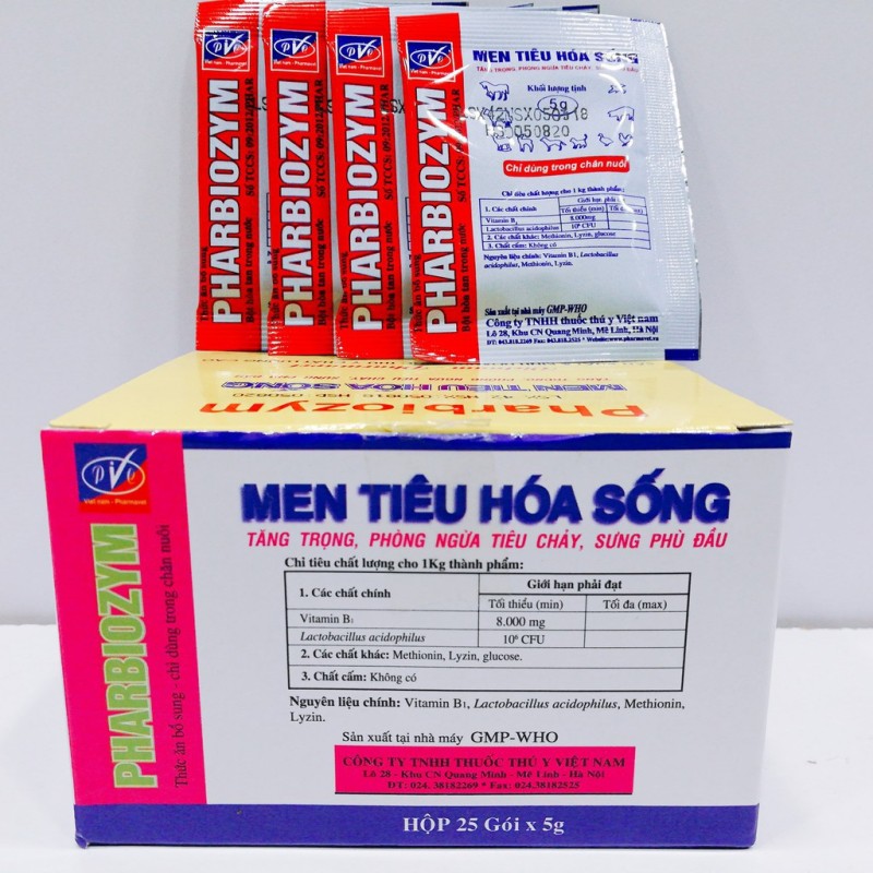 Men hỗ trợ tiêu hóa Pharbiozym 5g cho chó mèo, cam kết hàng đúng mô tả, chất lượng đảm bảo, an toàn cho thú cưng nhà bạn