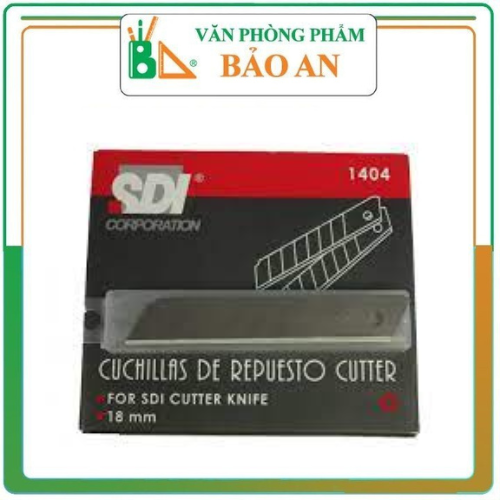 Hộp lưỡi dao trổ SDI 1404 to .hộp 10 chiếc ,Sản phẩm sắc bén, dễ sử dụng.