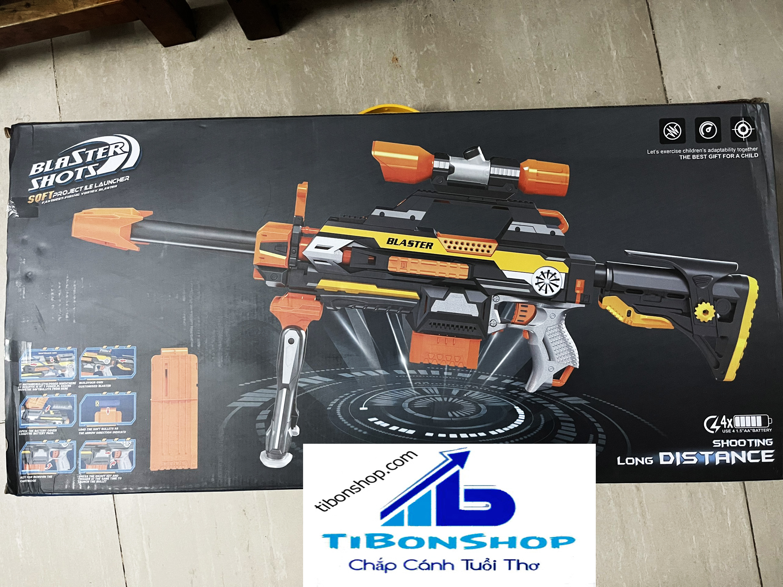 Đồ chơi dan xốp kiểu nerft A12+80V XỐP(mẫu mới 2022)