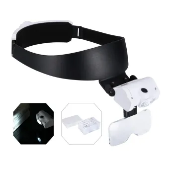 Lab Pro 5 Lens Set Optics LED Illuminated Head Magnifier Collection 1X 1.5X 2X 2.5X 3.5X