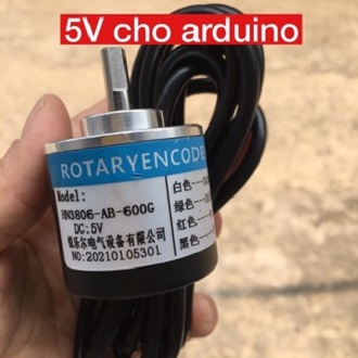Encoder 600 xung 2 kênh AB 5-24V, NPN/PNP, encoder 5V dùng cho arduino