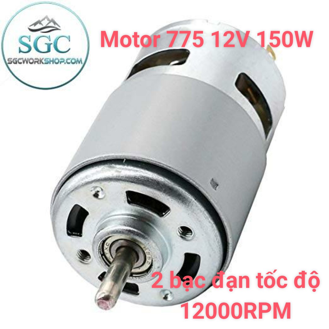 Máy Bơm Nước Mini V2 Motor 775 12V Siêu Mạnh 80L/ Phút