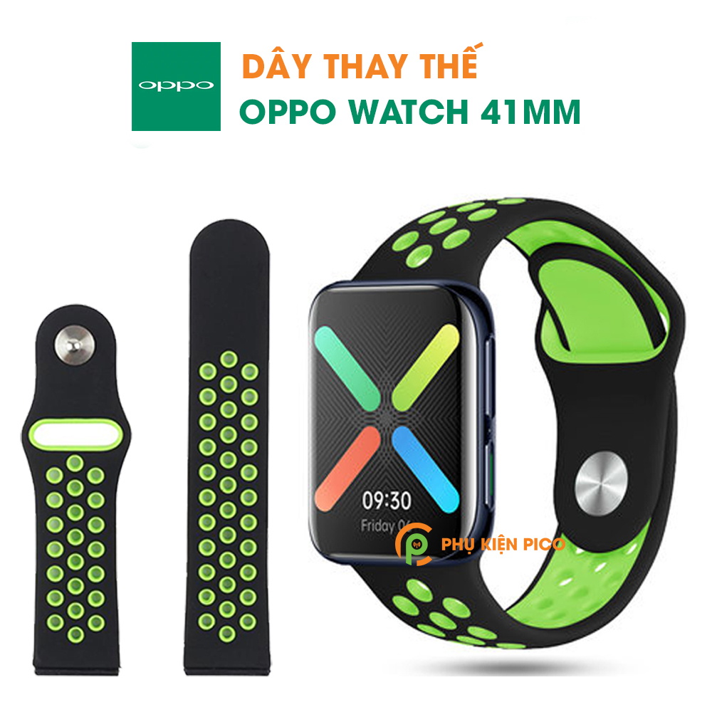 Dây Oppo Watch 41mm 46mm dây Nike Sport Oppo Watch silicone mềm nhiều màu có lỗ thoáng khí