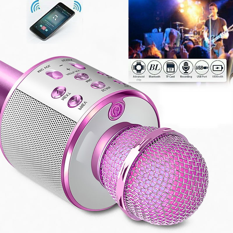 Micro không dây Karaoke WS 858 Bluetooth