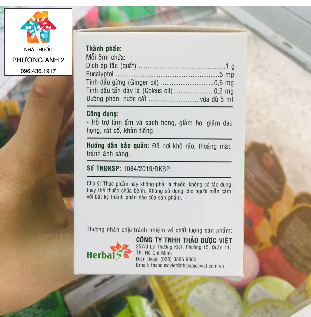 [HCM]Siro ho Ong vàng (Dạng gói)