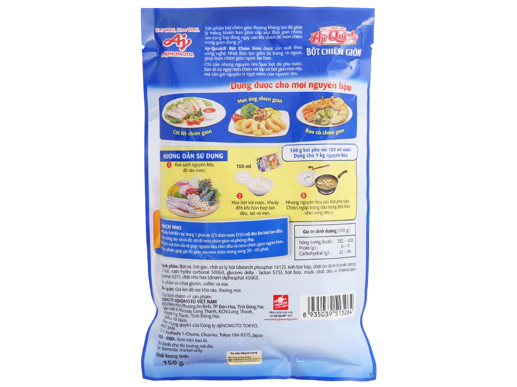 Bột chiên giòn Aji-quick -  gói 150g (gói)