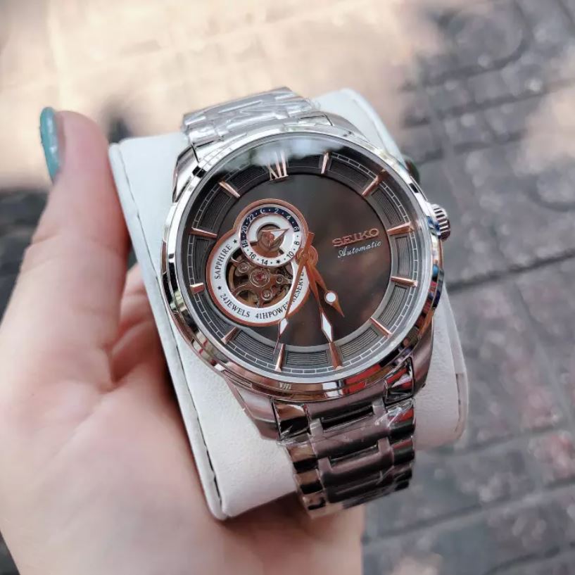 [ ĐỒNG HỒ BẢO TÍN ] Đồng Hồ Cơ Nam Seiko Automatic - Bào Hành 12 Tháng