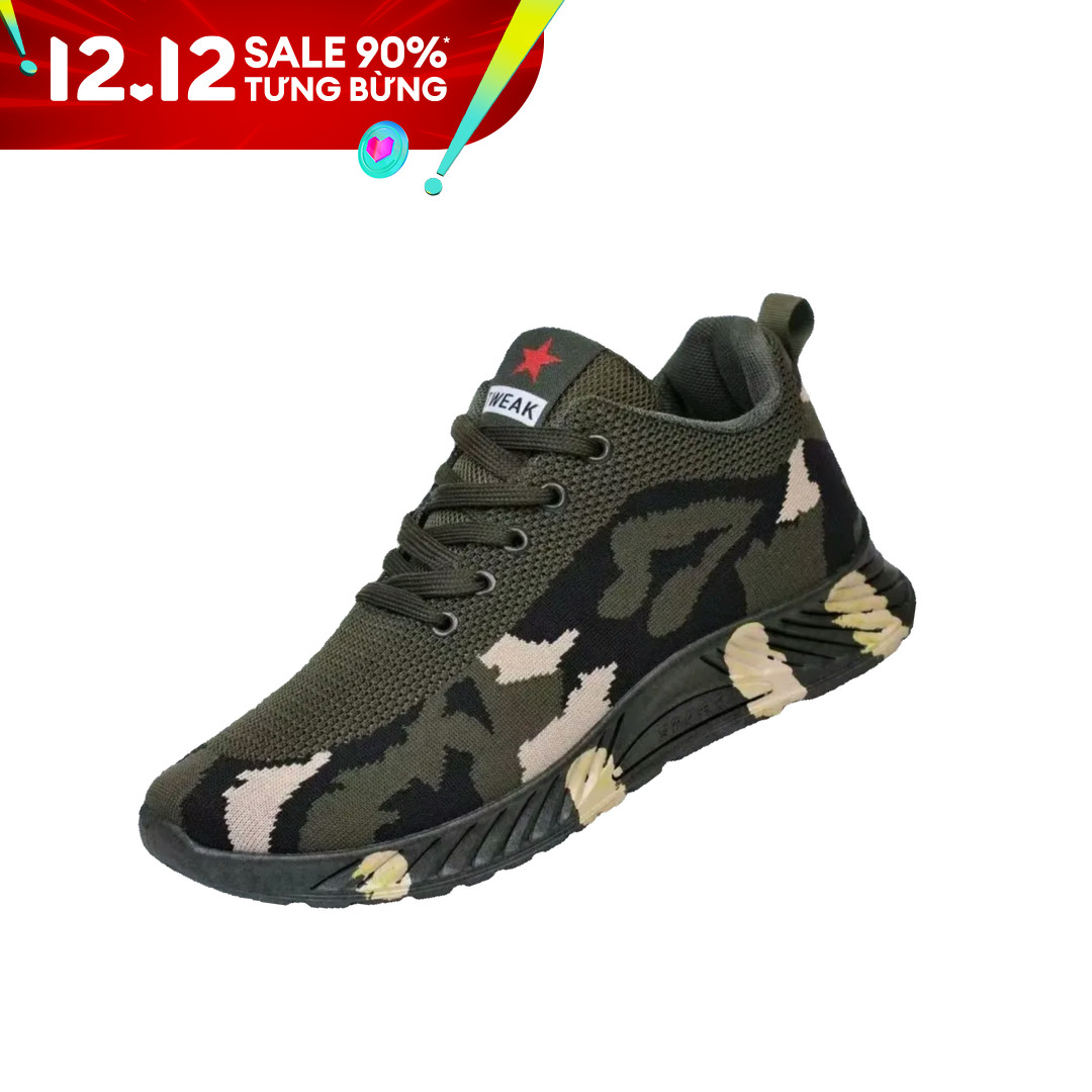 Giày thể thao nam sneakers RanDi xanh tre trung kiểu dáng mới ôm chân nhẹ thoáng tăng ma sát dùng đi học đi chơi sự kiện ngoài trời K 15 xanh