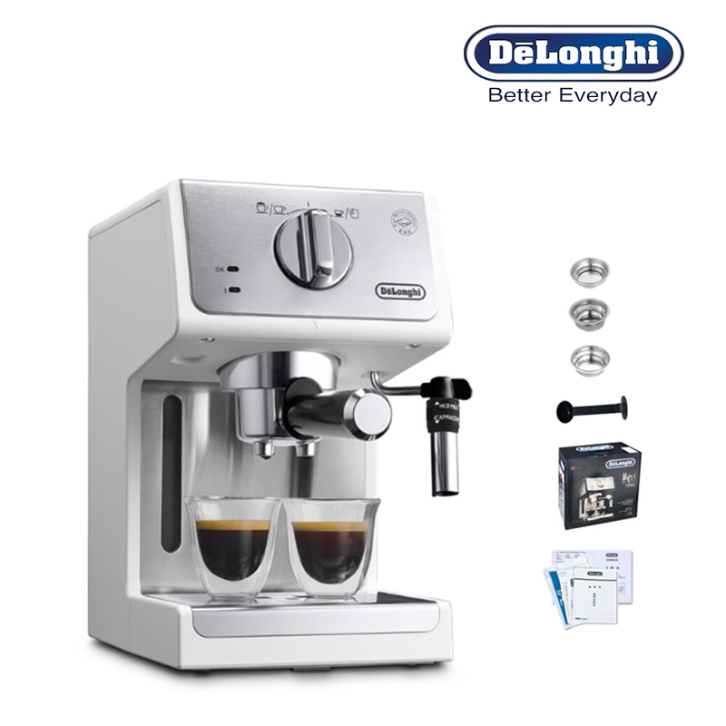Máy pha cà phê Espresso Delonghi ECP35.31 Thương hiệu Italia Công suất 1100W Dung tích 1.1L, Tự động tắt thông minh - Nhập Khẩu