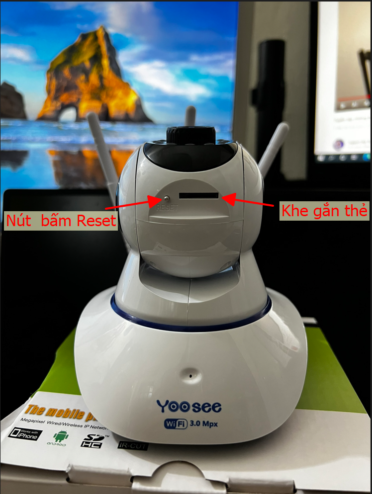 Camera wifi yoosee fullhd 1920 x 1080P 3 râu bắt wifi cực khỏe, camera wifi giám sát lắp trong nhà ban đêm có hồng ngoại xoay 360 độ, phát hiện chuyển động di chuyển theo người, camera đàm thoại 2 chiều ghi âm ghi hình