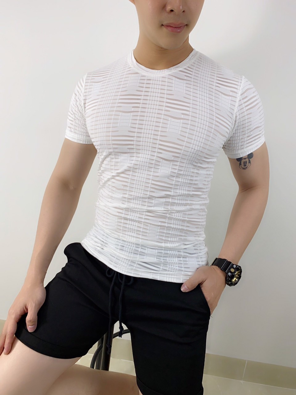 [HCM]Áo lưới tay ngắn thời trang ALN2007