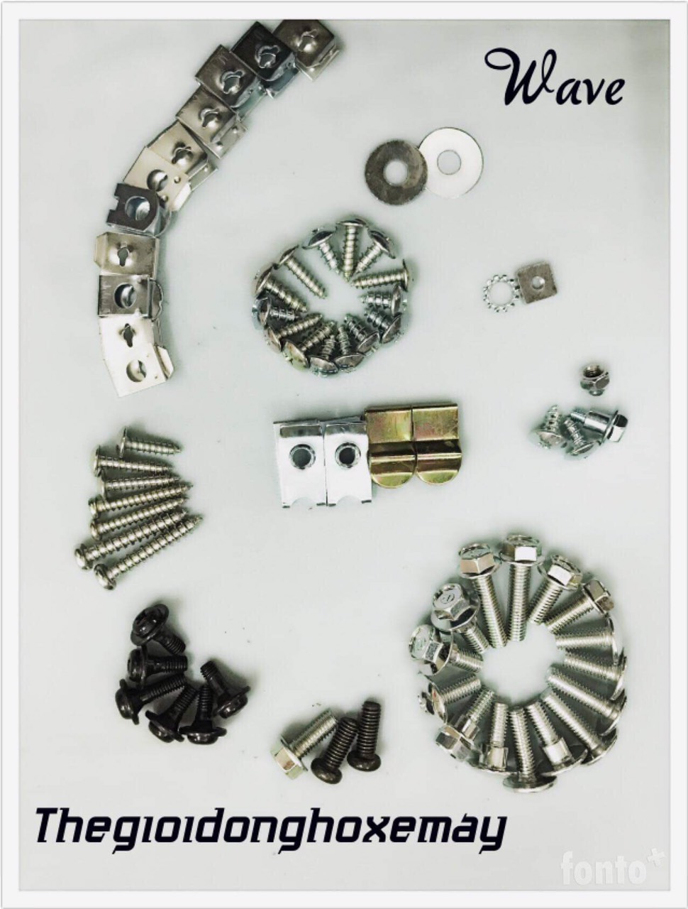 Bộ ốc vỏ nhựa xe máy ( ốc dàn áo) -wave nhỏ -wave 110 -wave TQ