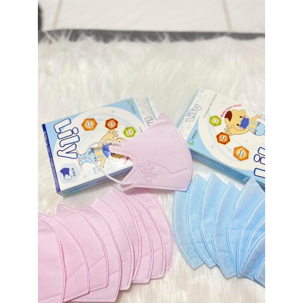 (HCM)Khẩu Trang Cho Bé Lily Hộp 10 Cái (mẫu mới)