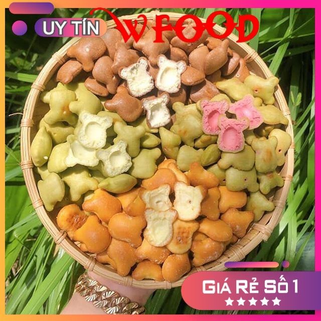 Bánh gấu Mix 3 vị 500g hủ pet