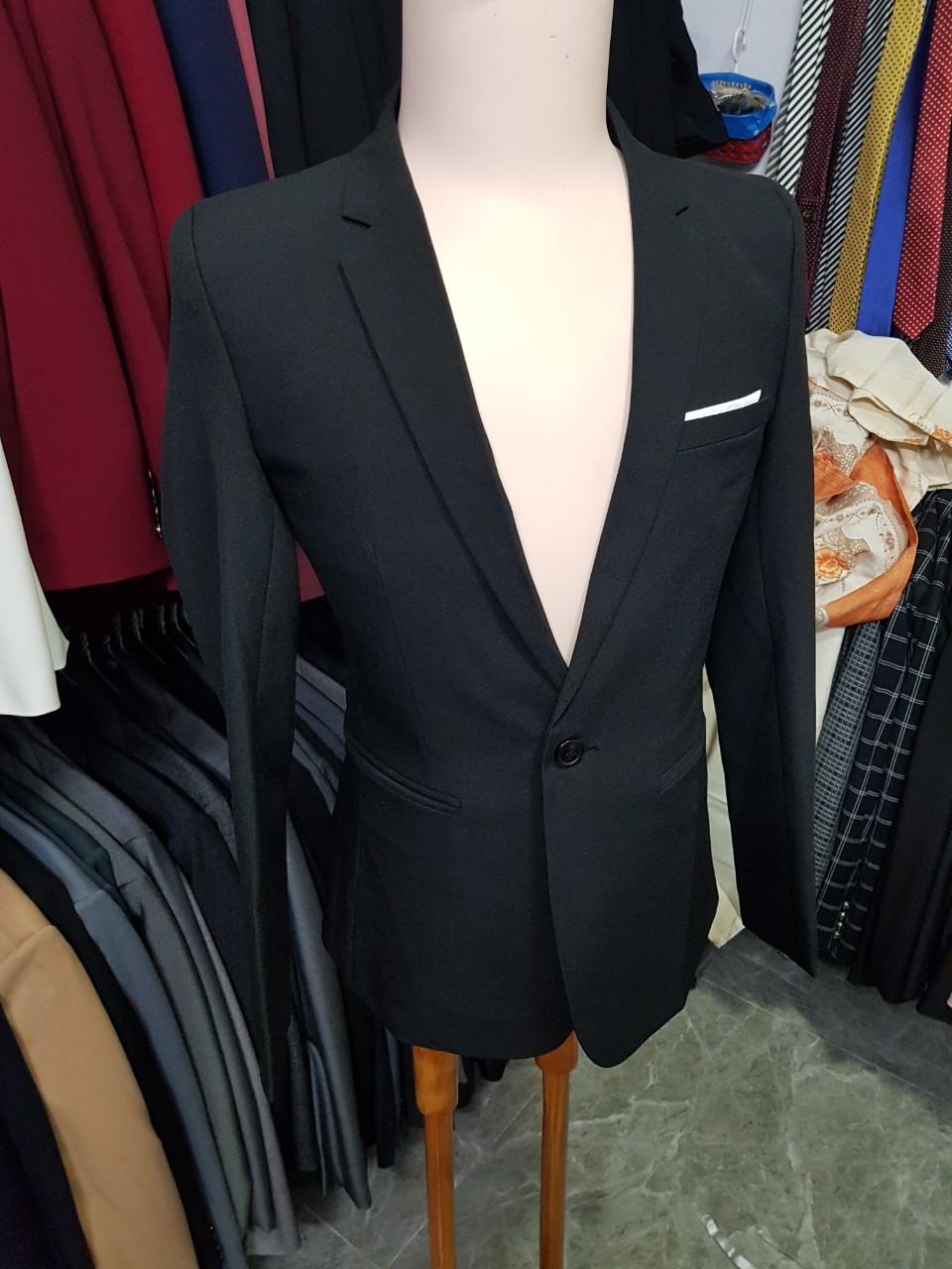 [HCM][Giá Chất] Áo Khoác Vest Ôm Body Màu Đen