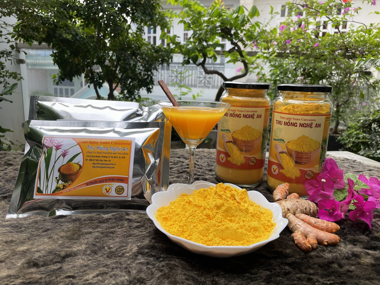 Tinh nghệ curcumin - tinh bột nghệ đỏ thu hồng gói 300g