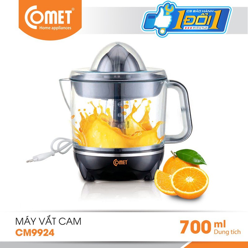 MÁY VẮT CAM COMET CM9924 - 0.7 LÍT CÔNG SUẤT 40W