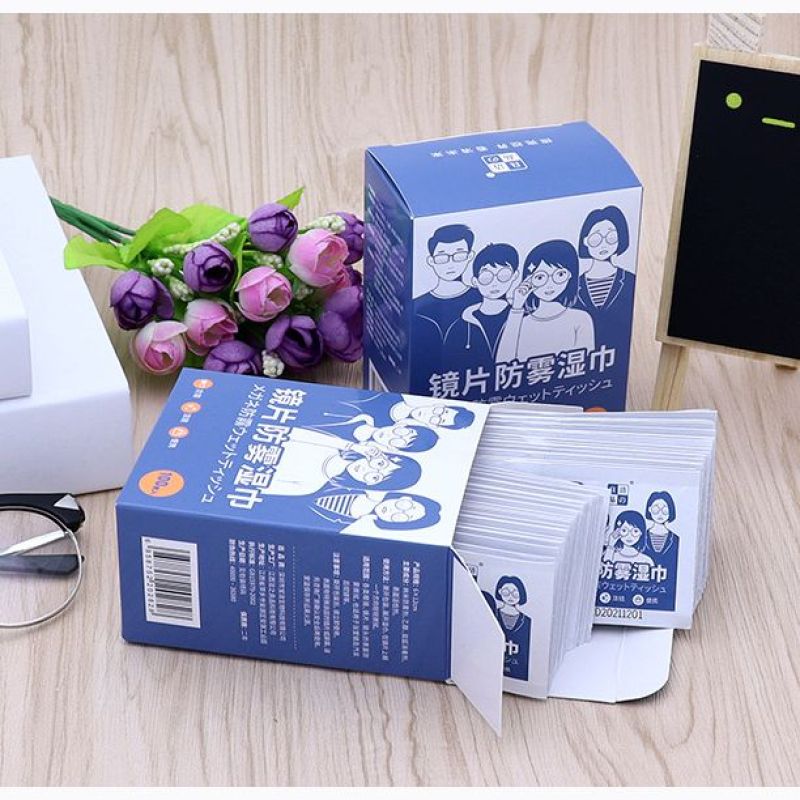 HỘP 100 KHĂN LAU KÍNH NANO CHỐNG MỜ