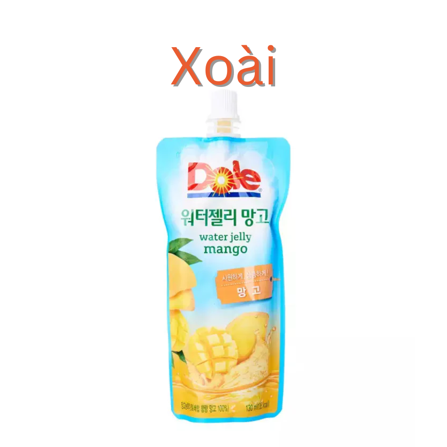 Nước ép thạch trái cây thương hiệu Dole túi 130ml