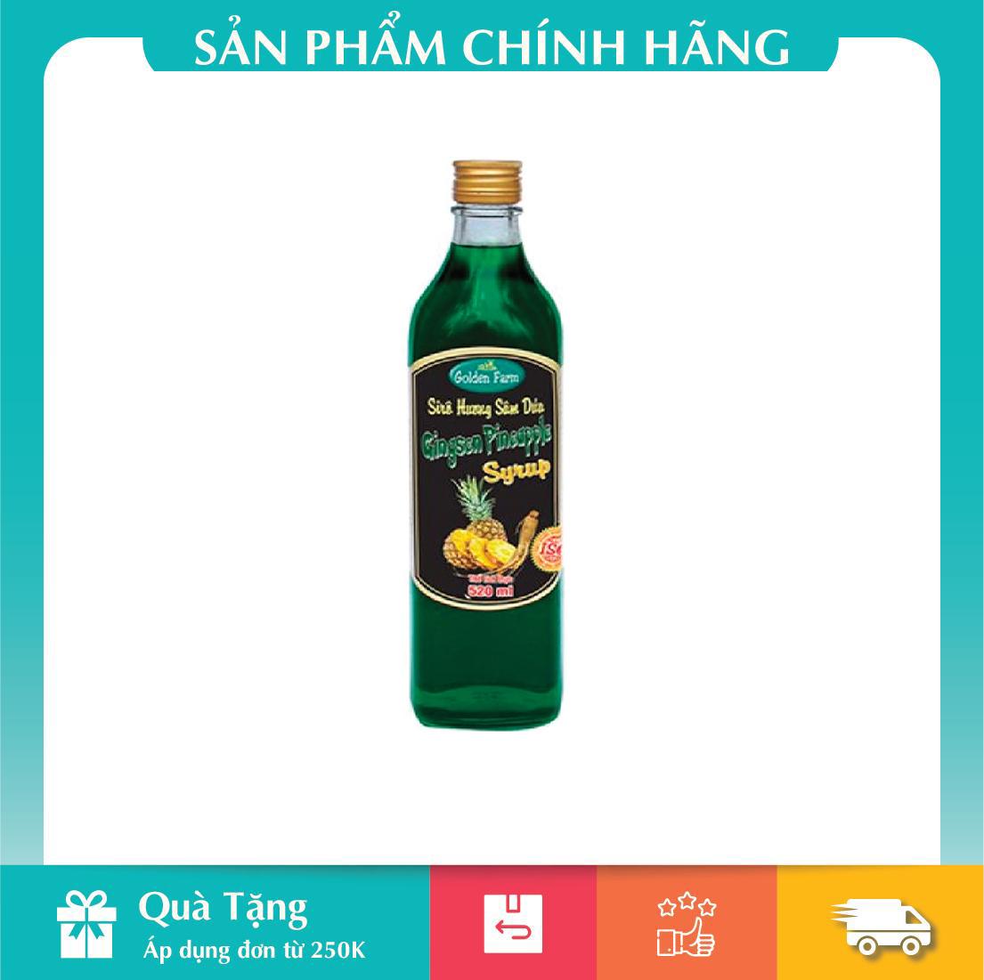 [HCM]Siro Sâm Dứa Golden Farm 520ml