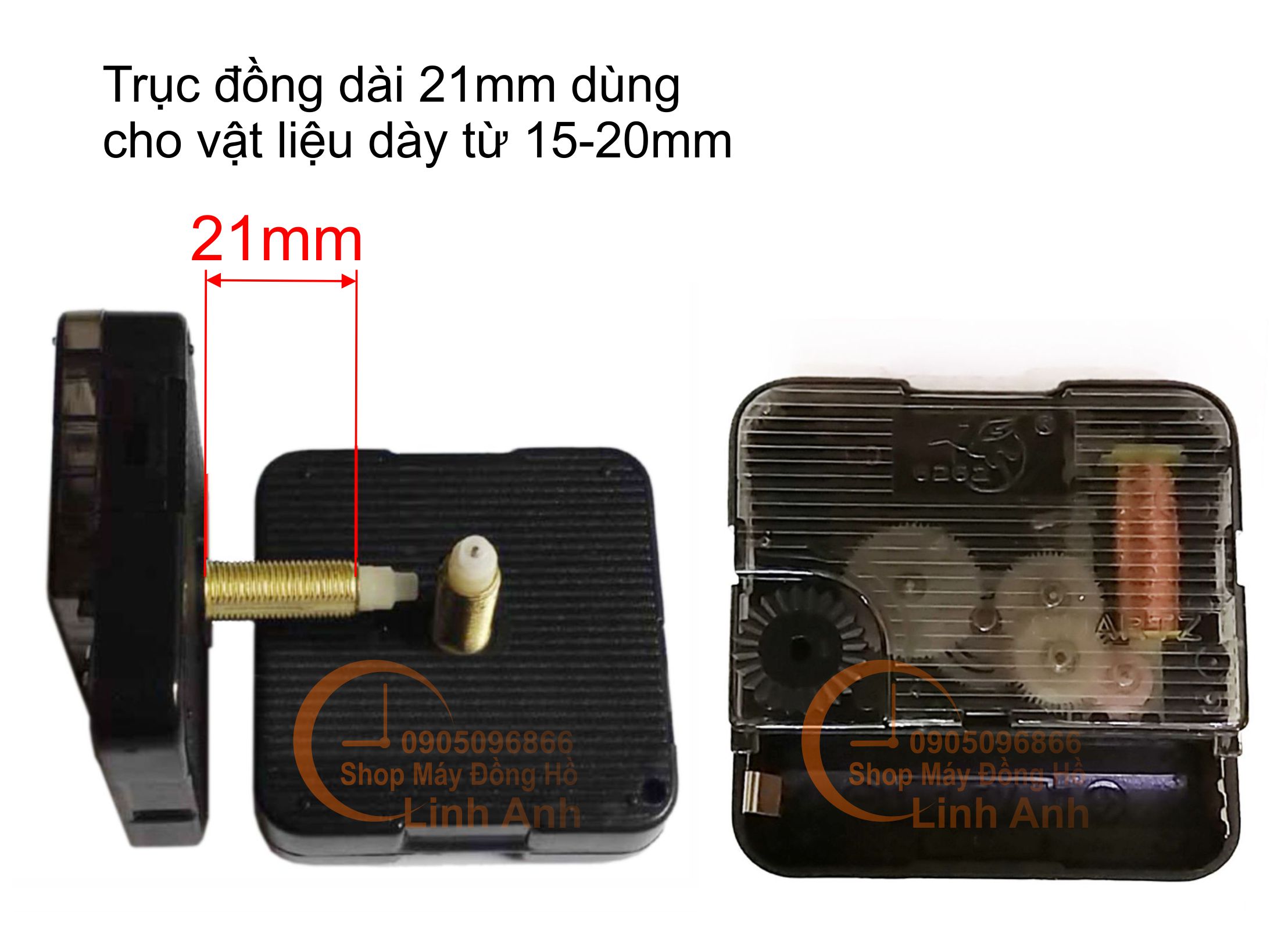 Máy đồng hồ Trục dài (Chọn Kim)
