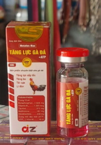 tăng lực gà đá +atp 10ml (metafos-mas) tang luc ga da