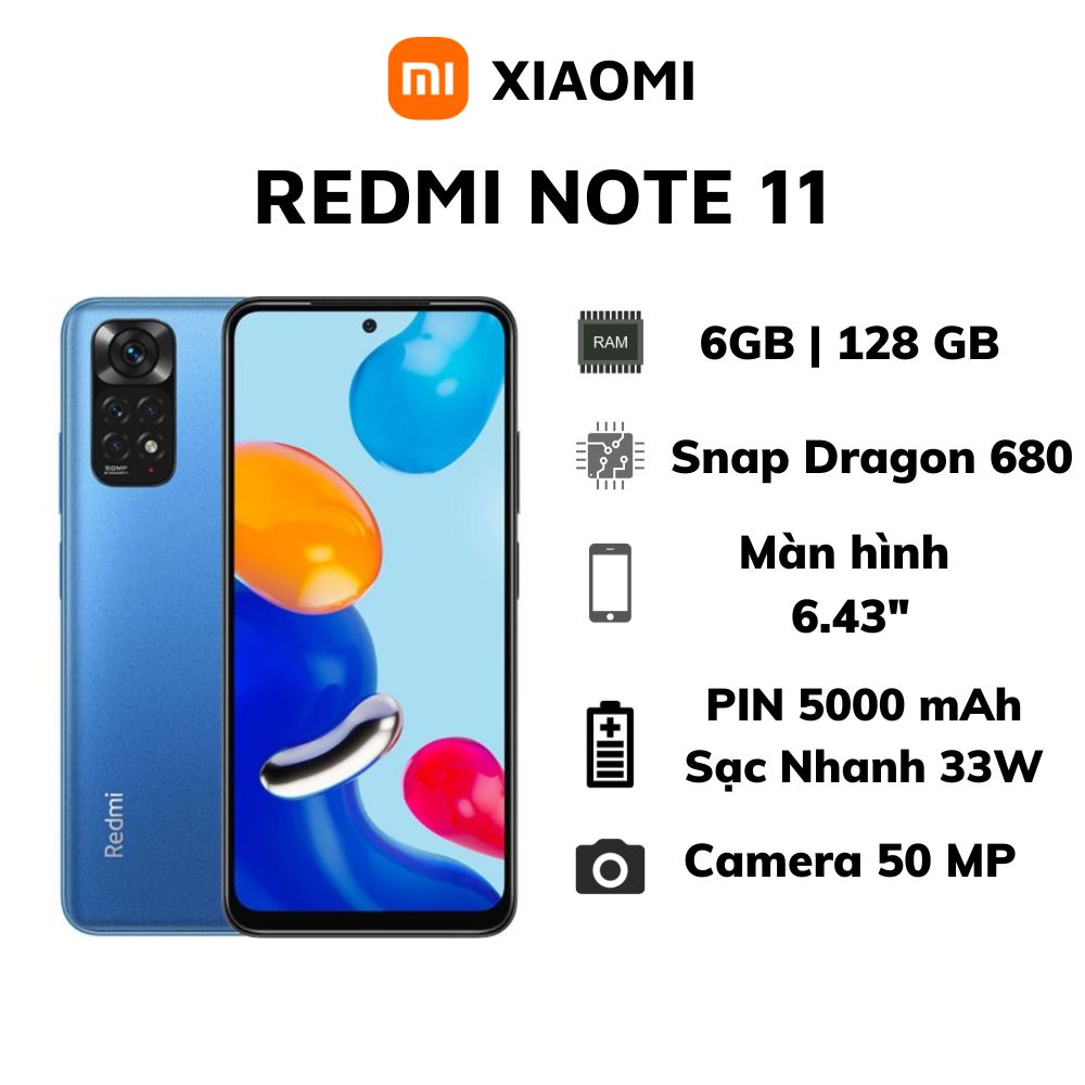 Điện Thoại Xiaomi Redmi Note 11 Hàng Chính Hãng