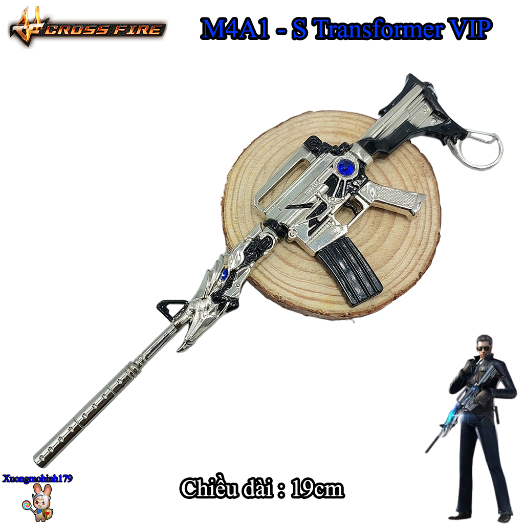 Mô hình trưng bày Đột Kích M4A1 - S Transformer kim loại 19cm
