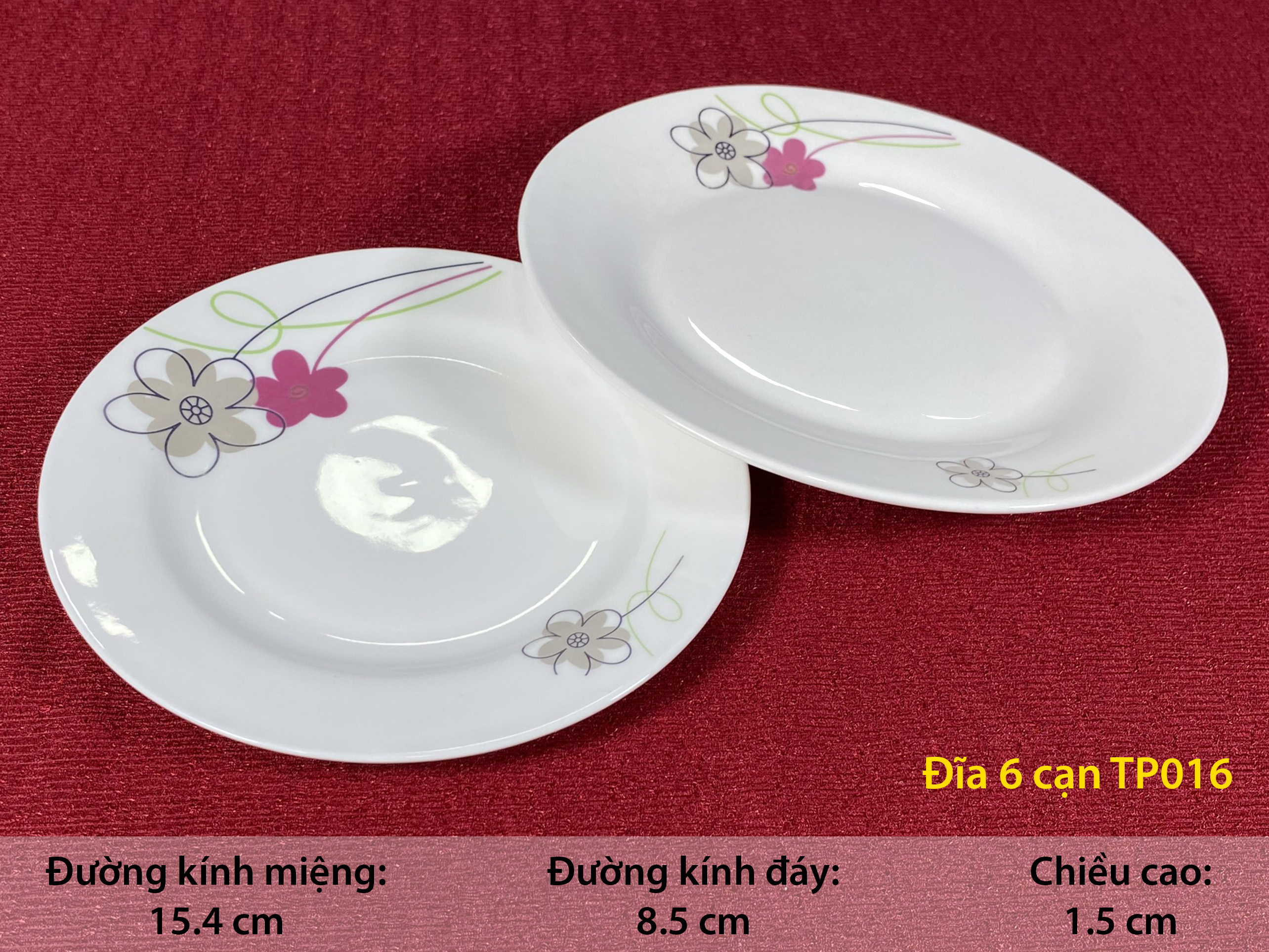 ĐĨA 6 CẠN TP016 SỨ BÁT BẢO CAO CẤP, sINCE_1977