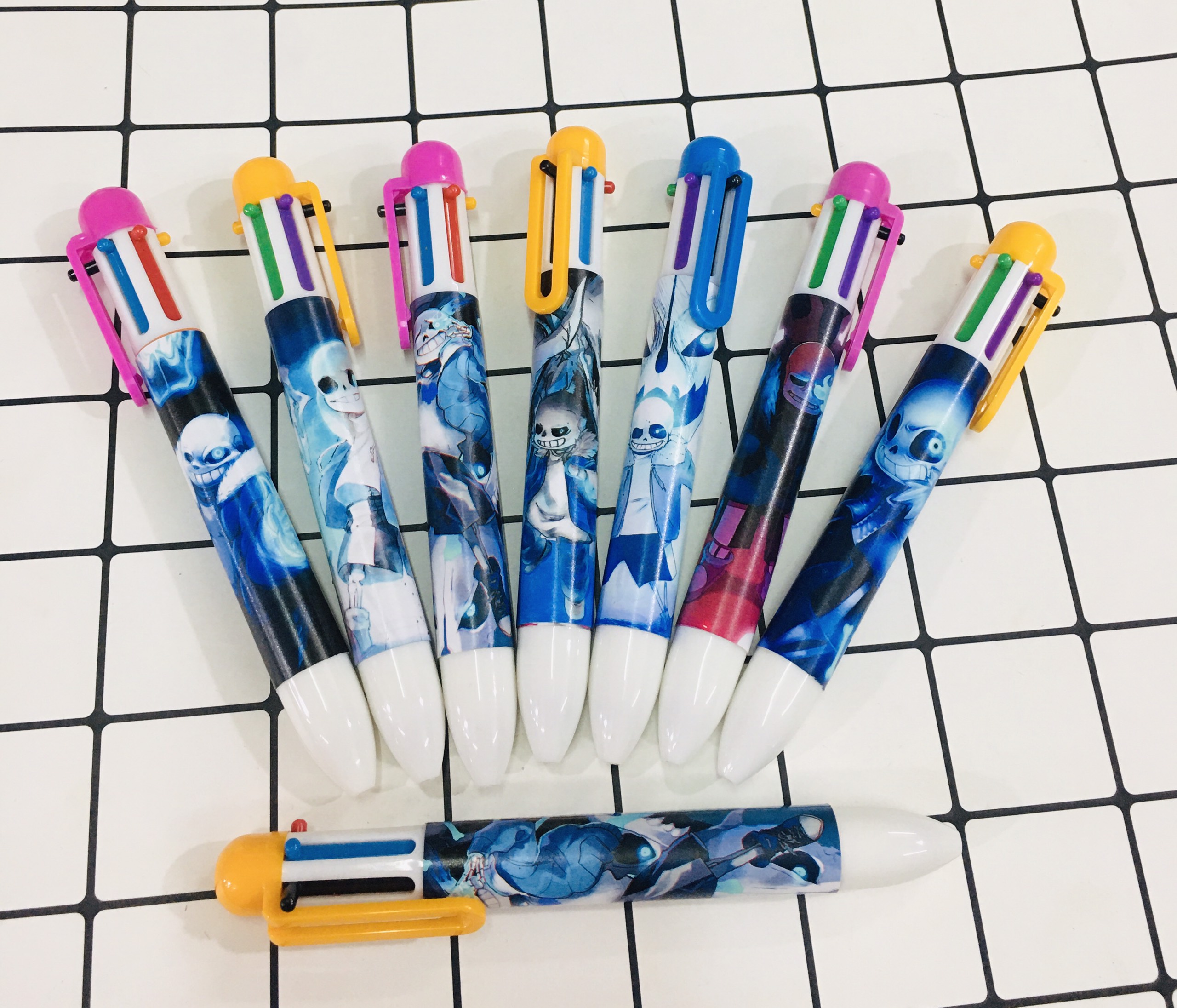 Set 2-5 bút 6 ngòi Sans Undertale