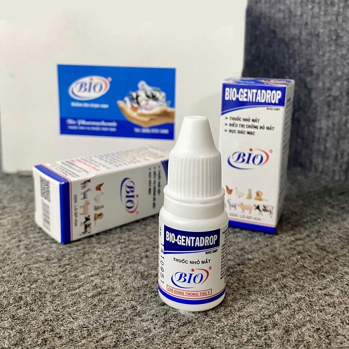 Bio Gentadrop - Dung dịch nhỏ mắt cho Chó Mèo Chai 10ml