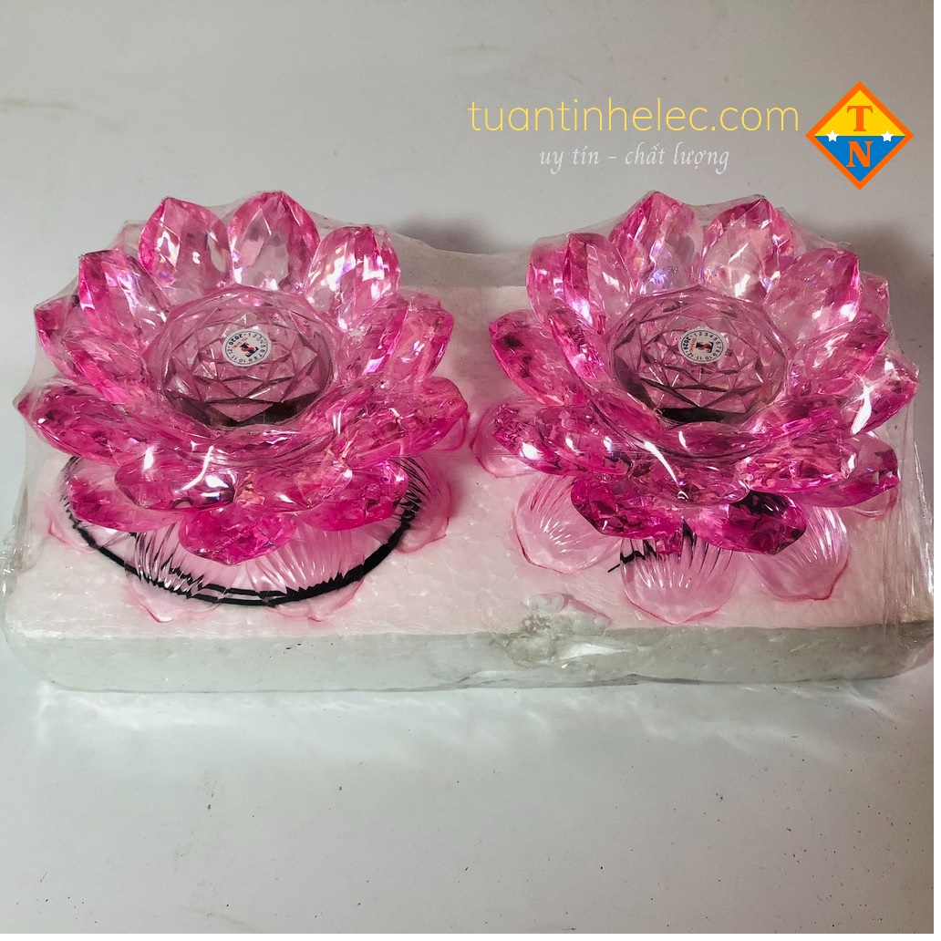 1 Cặp Đầu hoa sen thờ cúng bàn thờ # đèn thờ # da nang