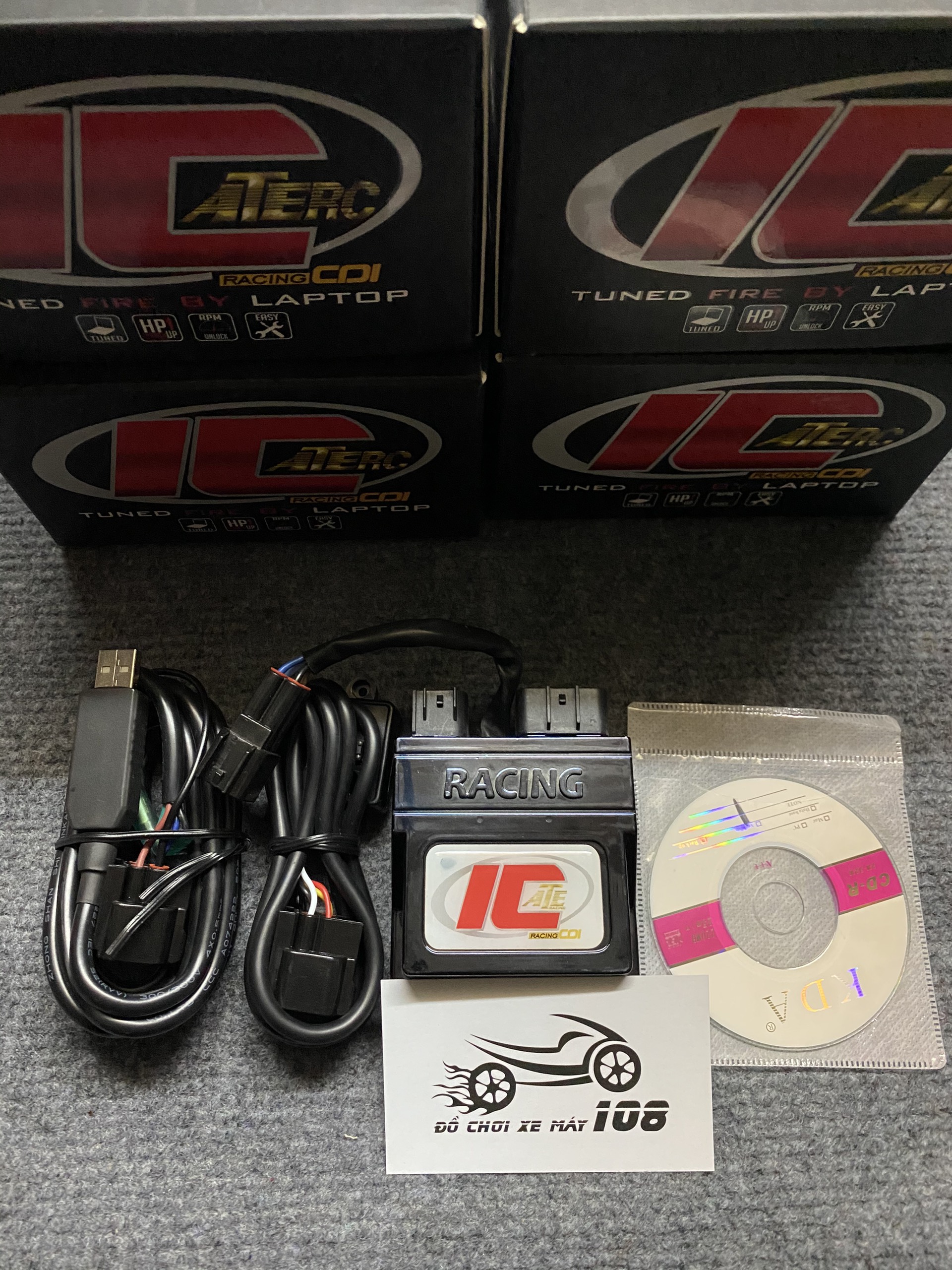 ic ATE Racing Ex135 Lập Trình trên máy tính ( Tích Hợp 8 Map Chỉnh)