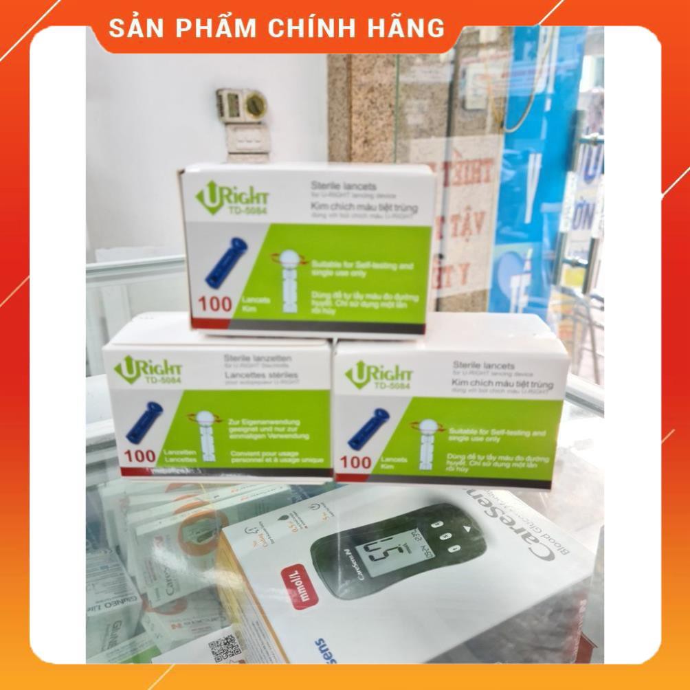 Hộp 100c Kim chích máu Uright (Dùng cho máy đo tiểu đường)