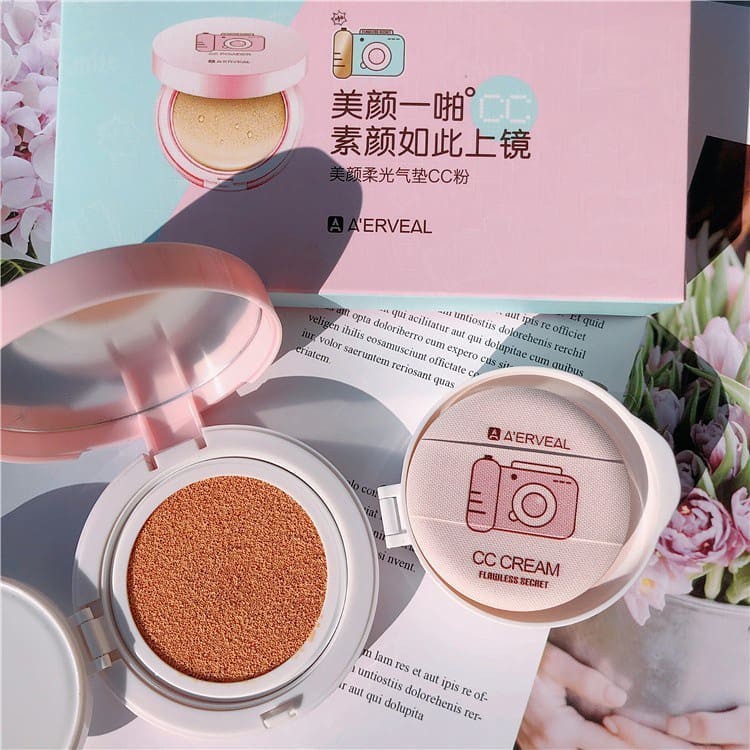 Phấn Nước CC Cream Che Khuyết Điểm, Dưỡng Ẩm Mịn Da