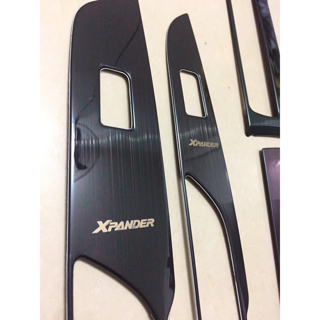 Ốp nội thất titan xe Mitsu Xpander 2018 - 2021 - 7 chi tiết Hàng chuẩn không ngược chữ, ốp nội thất xpander