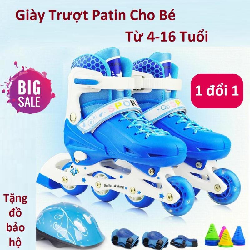 Mua Giày Patin Trẻ Em Người Lớn, Ván Trượt, Giày Trượt Patin KANTLAN Cho Bé Yêu KT52 Tặng Bộ Bảo Hộ, Thiết Kế Ôm Chân Chắc Chắn, Hệ Thống Phanh Tốt Bảo Vệ An Toàn Cho Bé - Sale Sốc Giảm Giá 50%.