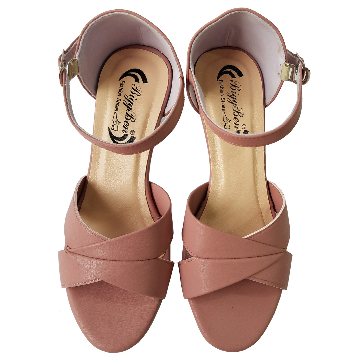 Giày Sandal Cao Gót Nữ BIGBEN Da Bò Cao 5 Phân CG133