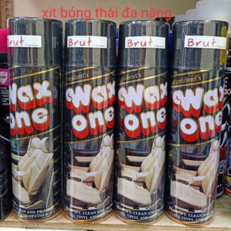Chai xịt rửa ghế da nội thất xe hơi - waxone xịt bóng dưỡng ghế da ô tô xe máy
